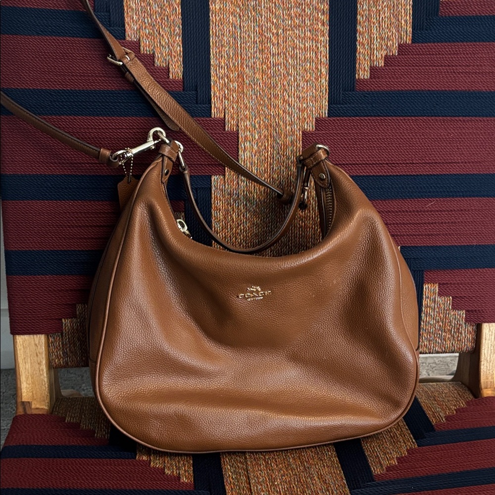 Coach Tan Leather Shoulder Bag